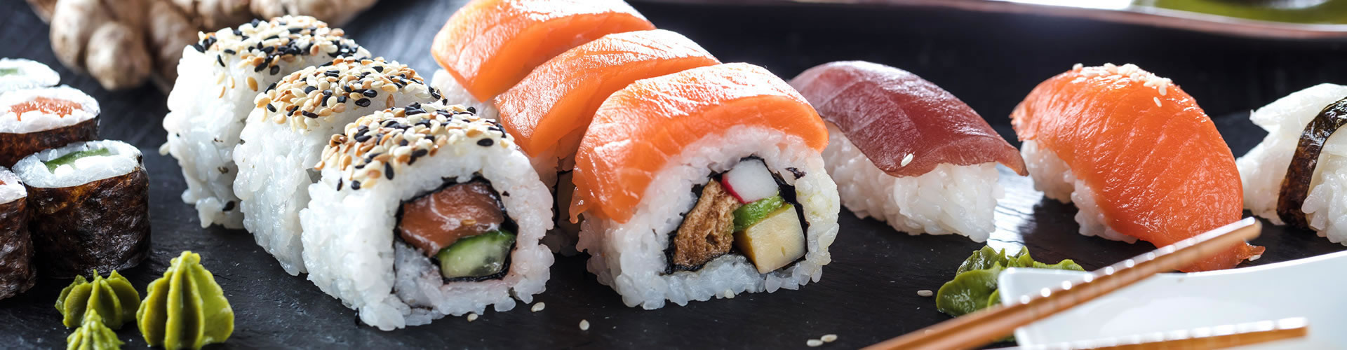 różne rodzaje sushi